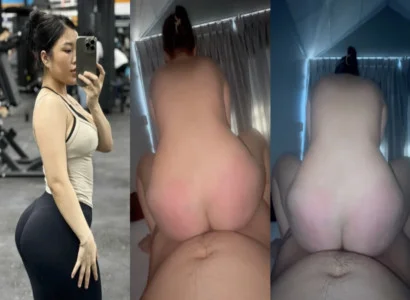 Con bé cưỡi như máy dập